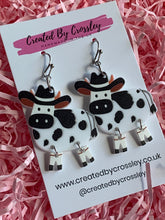 Load image into Gallery viewer, Cow Charm Earrings
