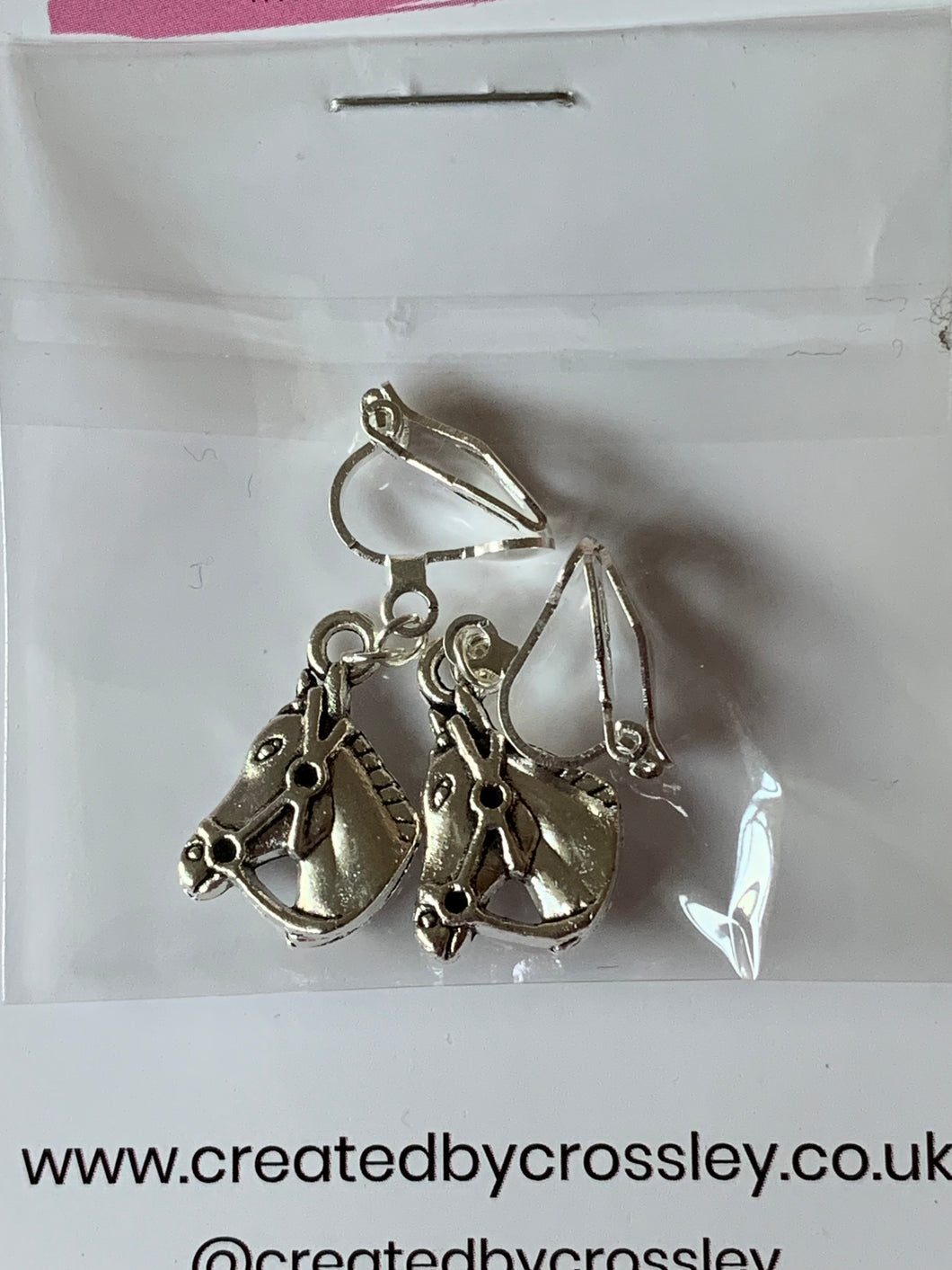 Horse Clip On Earrings