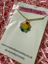 Load image into Gallery viewer, Rainbow Flower Charm Necklace
