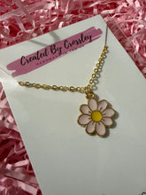 Load image into Gallery viewer, Pink Flower Charm Necklace
