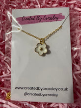 Load image into Gallery viewer, White Flower Charm Necklace
