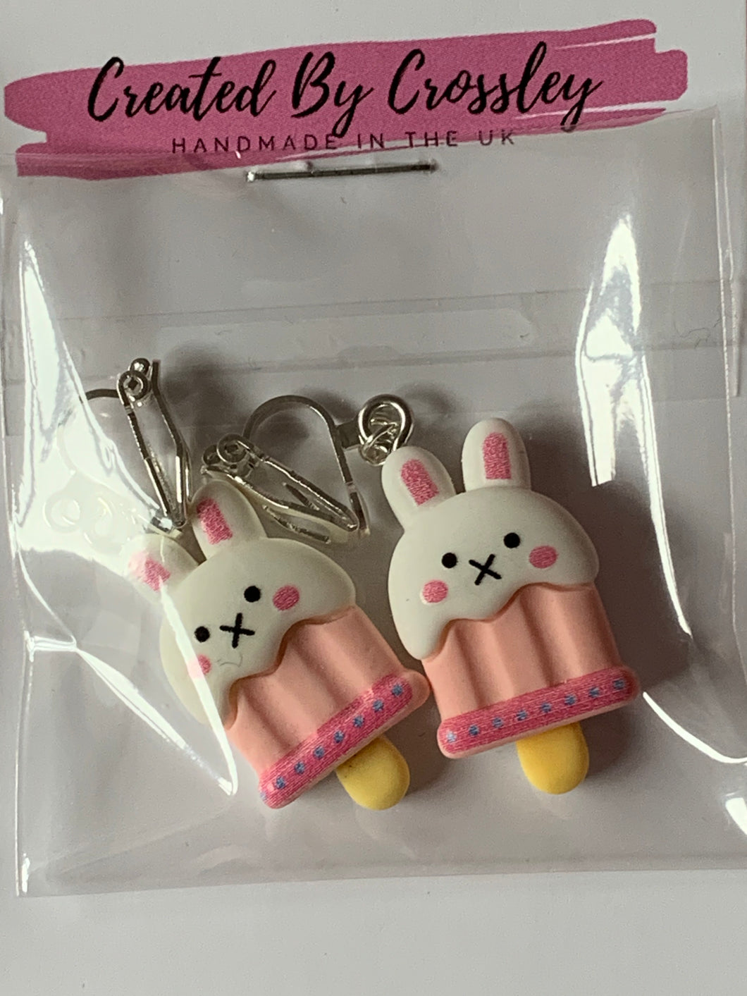 Rabbit Clip On Earrings