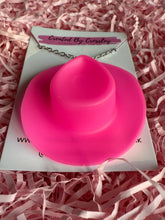 Load image into Gallery viewer, Large Pink Cowboy Hat Charm Necklace
