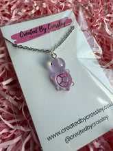 Load image into Gallery viewer, Purple Turtle Charm Necklace
