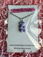 Load image into Gallery viewer, Purple Gummy Bear Charm Necklace
