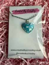 Load image into Gallery viewer, Blue Heart Charm Necklace
