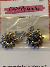 Load image into Gallery viewer, Sunflower Clip On Earrings
