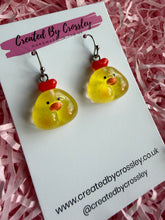 Load image into Gallery viewer, Yellow Chick Charm Earrings
