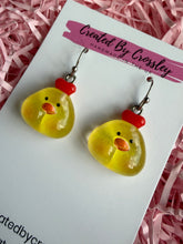 Load image into Gallery viewer, Yellow Chick Charm Earrings
