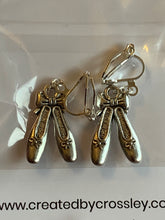 Load image into Gallery viewer, Ballet Shoe Clip On Earrings
