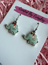 Load image into Gallery viewer, Elephant Charm Earrings
