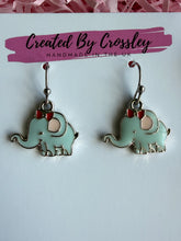 Load image into Gallery viewer, Elephant Charm Earrings
