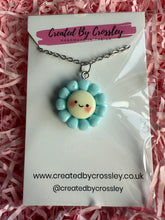 Load image into Gallery viewer, Blue Flower Charm Necklace
