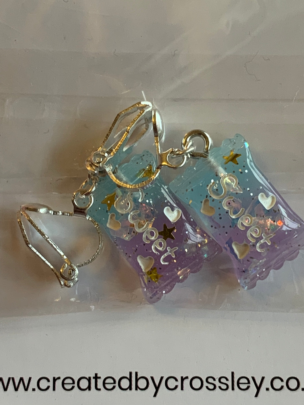 Mini Sweet Bag Clip On Earrings