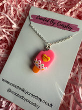 Load image into Gallery viewer, Pink Ice Lolly Charm Necklace
