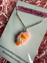 Load image into Gallery viewer, Light Pink Ice Lolly Charm Necklace
