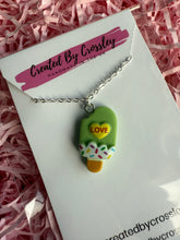 Load image into Gallery viewer, Green Ice Lolly Charm Necklace
