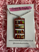 Load image into Gallery viewer, Bookshelf Charm Necklace

