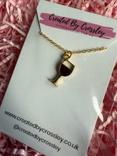 Load image into Gallery viewer, Wine Glass Charm Necklace
