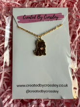 Load image into Gallery viewer, Brown Dog Charm Necklace
