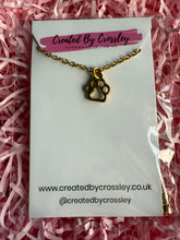 Load image into Gallery viewer, Paw Print Outline Charm Necklace
