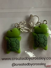 Load image into Gallery viewer, Sleepy Turtle Clip On Earrings
