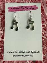 Load image into Gallery viewer, Music Note Charm Earrings
