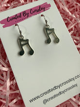 Load image into Gallery viewer, Music Note Charm Earrings
