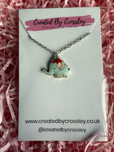 Load image into Gallery viewer, Blue Elephant Charm Necklace
