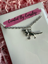 Load image into Gallery viewer, T-Rex Dinosaur Charm Necklace
