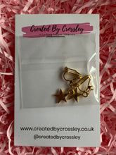 Load image into Gallery viewer, Gold Star Clip On Earrings
