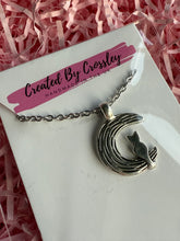 Load image into Gallery viewer, Moon Cat Charm Necklace
