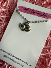 Load image into Gallery viewer, Sleepy Cat Charm Necklace
