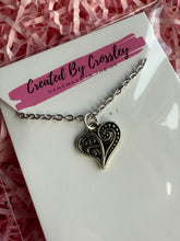 Load image into Gallery viewer, Asymmetric Heart Charm Necklace
