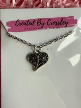 Load image into Gallery viewer, Asymmetric Heart Charm Necklace
