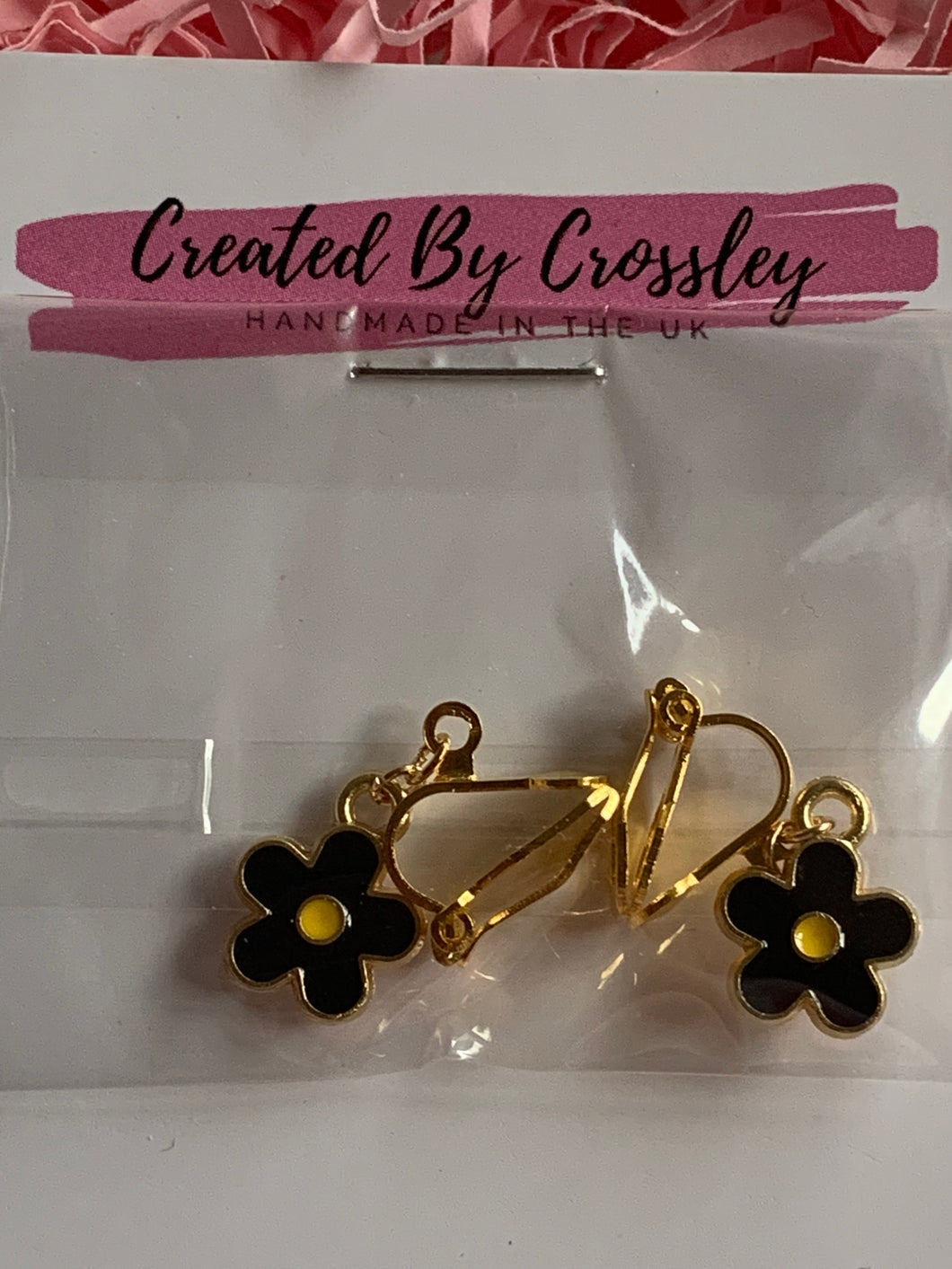 Mini Flower Clip On Earrings