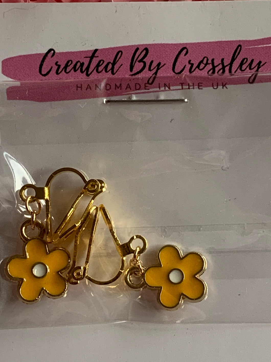 Mini Flower Clip On Earrings