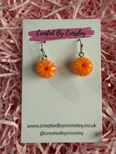 Load image into Gallery viewer, Orange Charm Earrings
