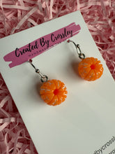 Load image into Gallery viewer, Orange Charm Earrings
