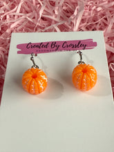 Load image into Gallery viewer, Orange Charm Earrings
