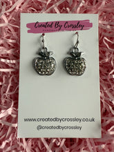 Load image into Gallery viewer, Sparkly Apple Charm Earrings
