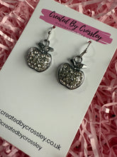 Load image into Gallery viewer, Sparkly Apple Charm Earrings
