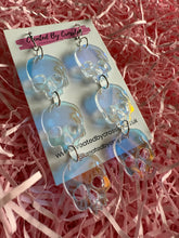 Load image into Gallery viewer, Triple Skull Charm Earrings
