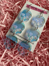 Load image into Gallery viewer, Triple Skull Charm Earrings
