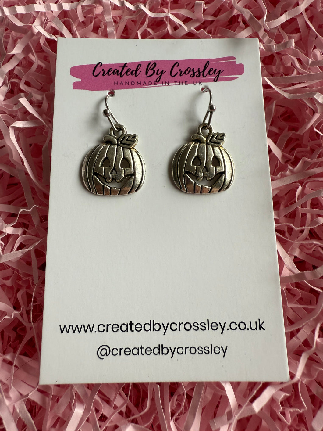 Pumpkin/Jack-o’-lantern Charm Earrings