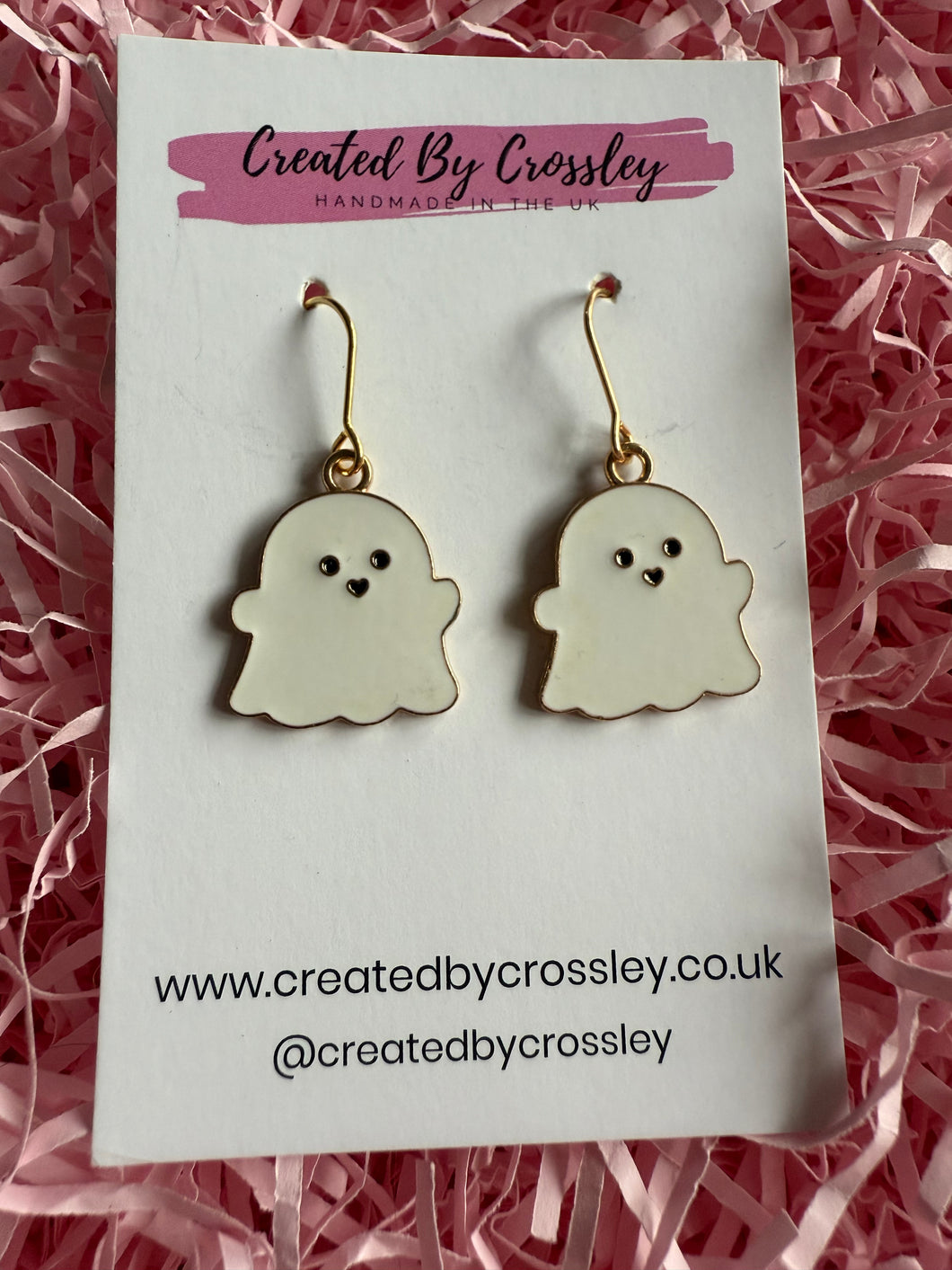 Happy Ghost Charm Earrings
