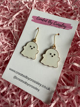Load image into Gallery viewer, Happy Ghost Charm Earrings
