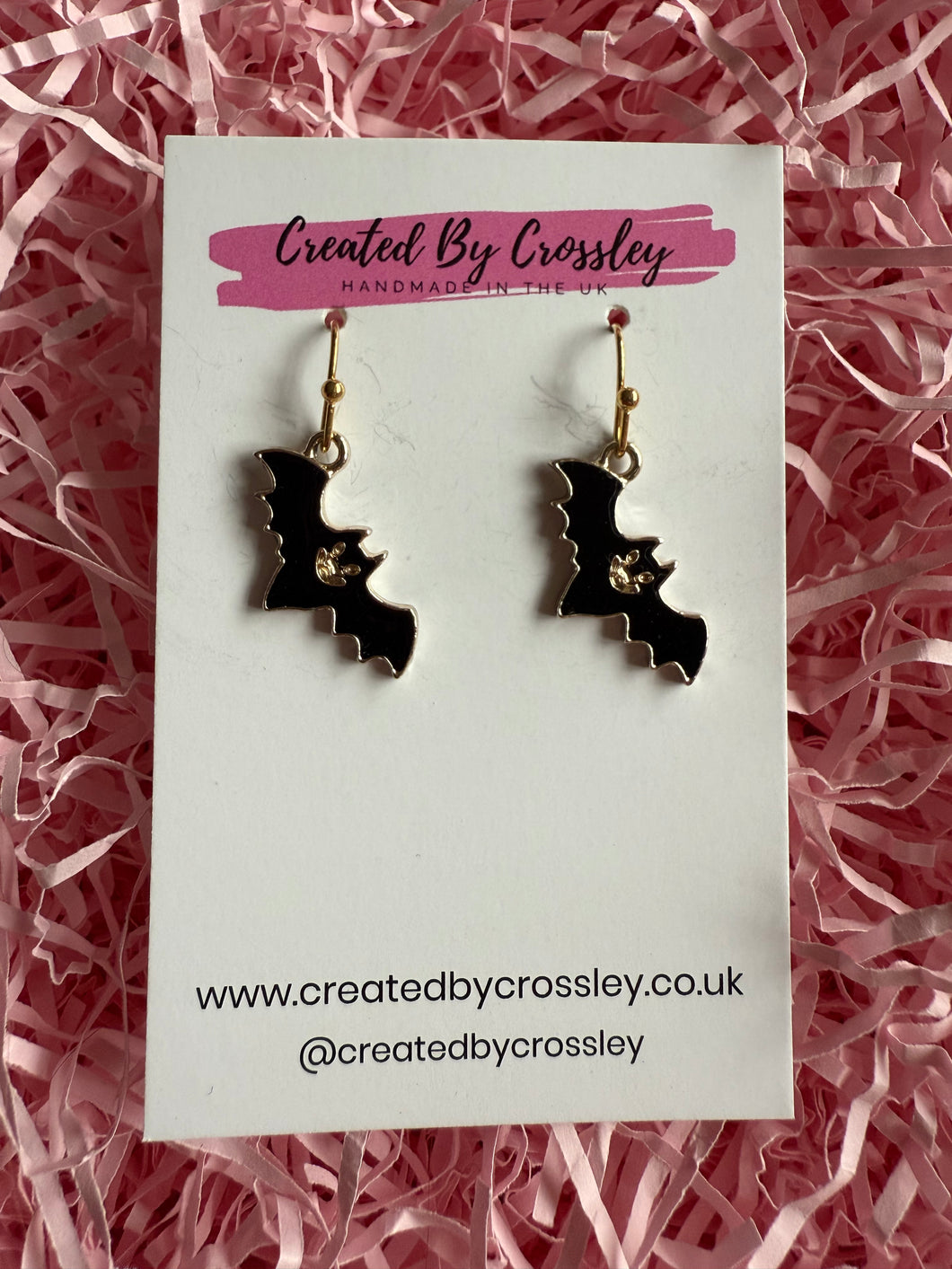 Bat Charm Earrings