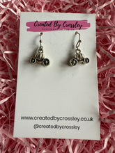 Load image into Gallery viewer, Pumpkin Carriage Charm Earrings
