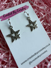 Load image into Gallery viewer, Sparkly Gem Star Charm Earrings
